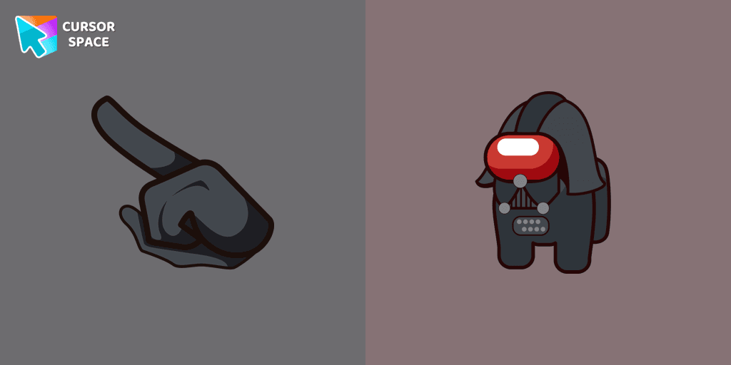 Among Us Darth Vader Character cursor